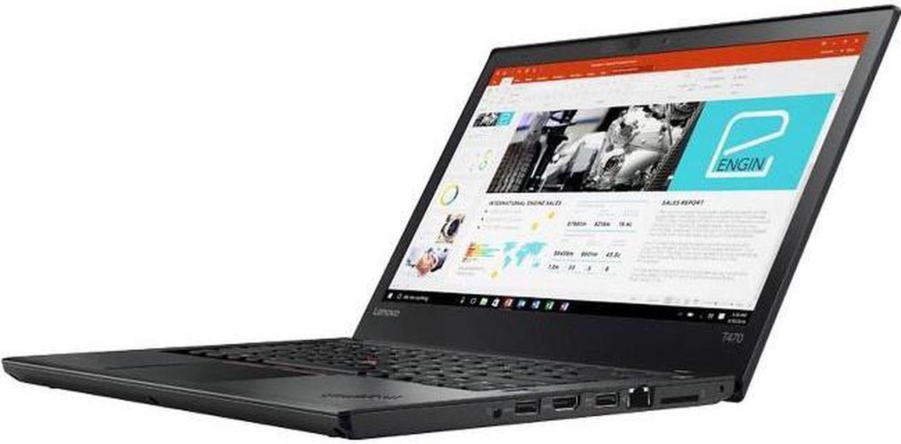 Lenovo ThinkPad T470 20HD000RUS 14" LCD Notebook - Intel Core i5 (7th Gen) i5-7300U Dual-core (2 Core) 2.60 GHz - 8 GB DDR4 SDRAM - 256 GB SSD - Windows 10 Pro 64-bit (English) - 1920 x 1080 - ...