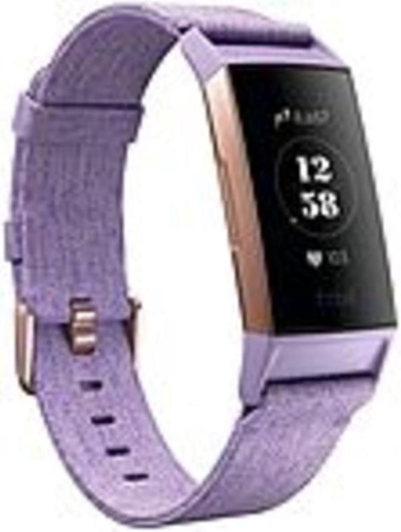 Alt view image 6 of 7 - Fitbit Charge 3 Heart Rate & Activity Tracker Lavender/Rose Gold