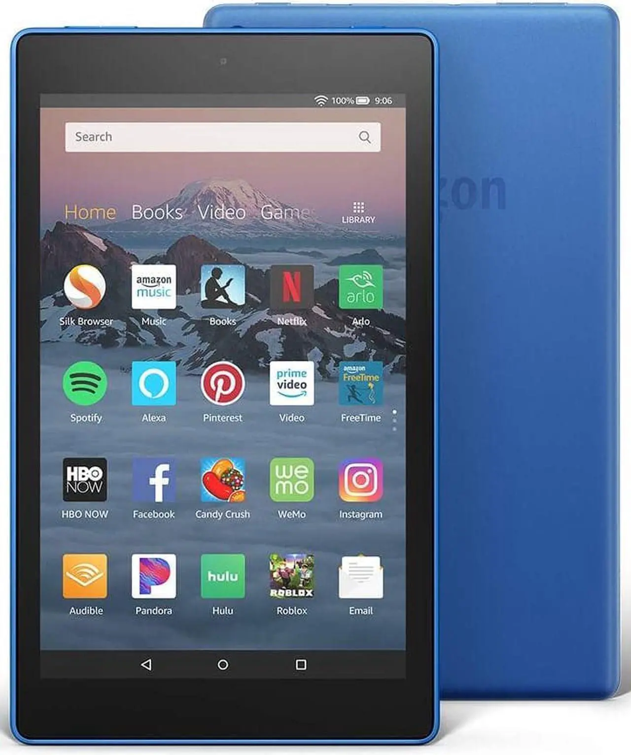 Alt view image 8 of 20 - Amazon Fire HD 8 Tablet 16GB 8" HD Display with Alexa, Blue