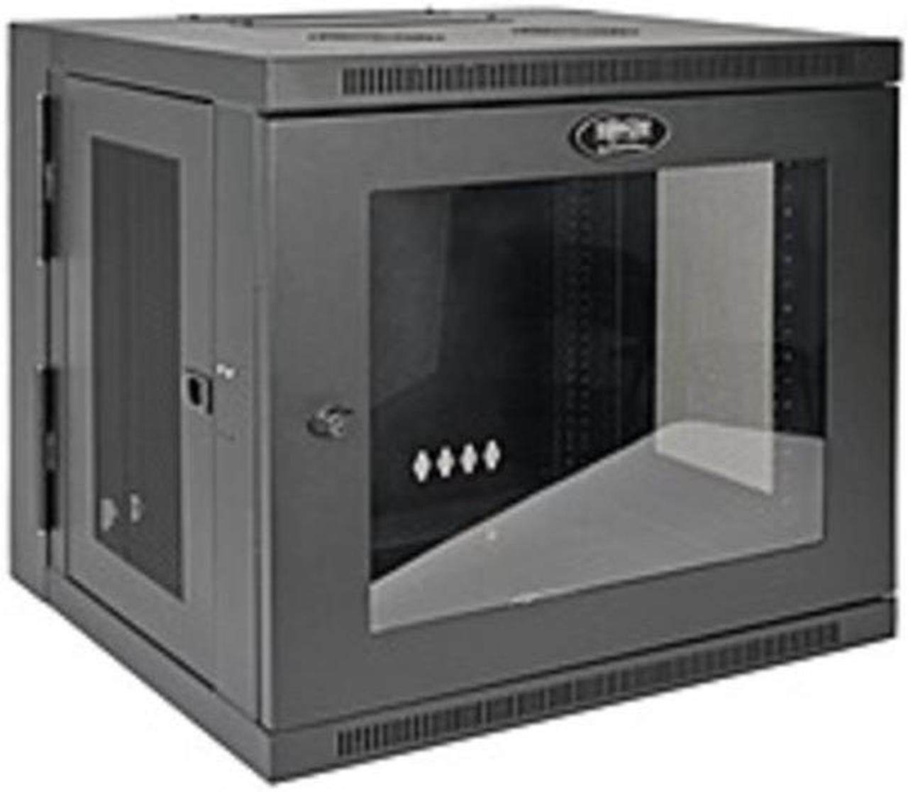 Tripp Lite 10U Wall-Mount Rack Enclosure Server Cabinet, Hinged Back, Clear Acrylic Window (SRW10USG)