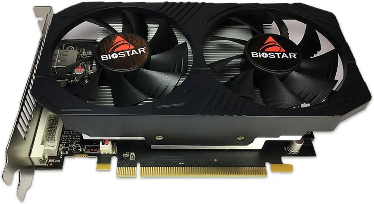 Alt view image 4 of 6 - Biostar Radeon RX 560 4GB GDDR5 128-Bit DirectX 12 PCI Express 3.0 DVI-D Dual Link, HDMI, DisplayPort and Dual Cooling Fan Gaming Edition VA5615RF41-TBVRA-BS2