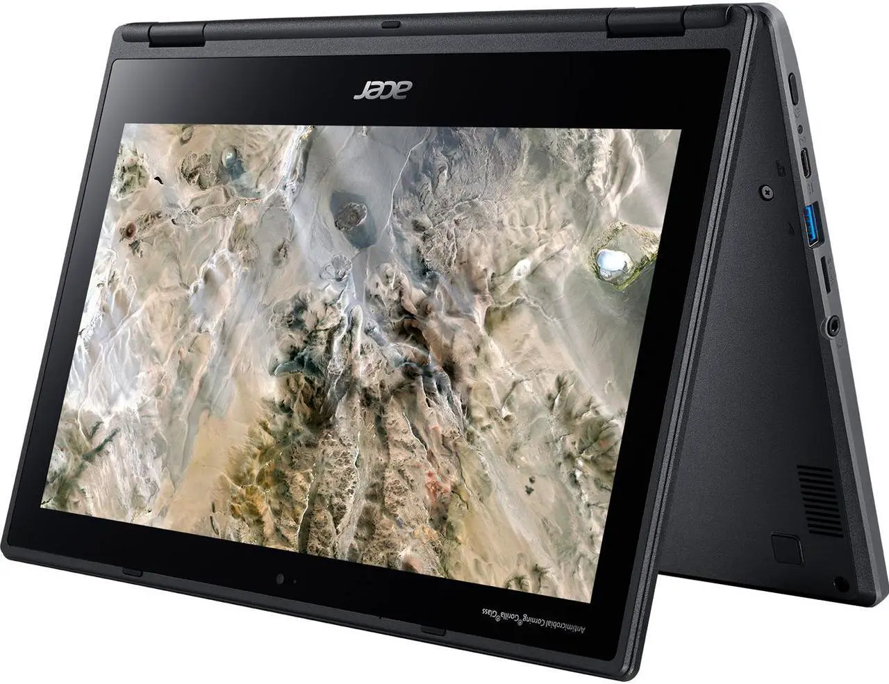 Alt view image 6 of 14 - Acer Chromebook Spin 311 R721T-62ZQ 11.6" Touchscreen 2 in 1 Chromebook - 1366 x 768 - A-Series A6-9220C - 4 GB RAM - 32 GB Flash Memory - Shale Black - Chrome OS - AMD Radeon R5 Graphics - In-pl