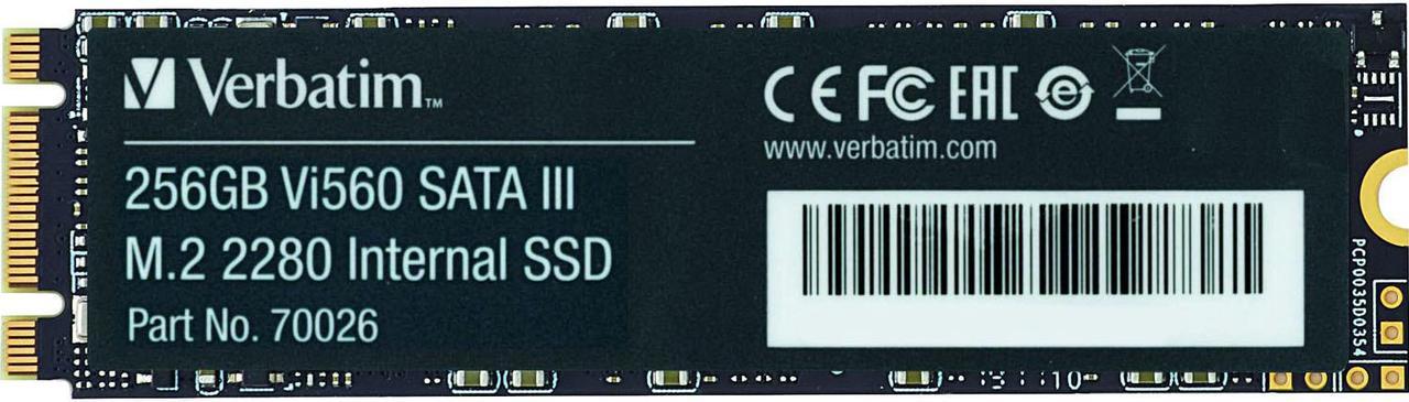 Verbatim Vi560 256 Gb Solid State Drive - M.2 2280 Internal - Sata (Sata/600)