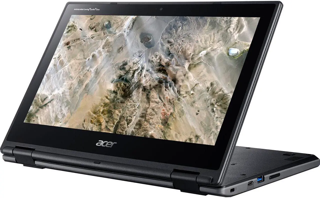 Main image of Acer Chromebook Spin 311 R721T-62ZQ 11.6" Touchscreen 2 in 1 Chromebook - 1366 x 768 - A-Series A6-9220C - 4 GB RAM - 32 GB Flash Memory - Shale Black - Chrome OS - AMD Radeon R5 Graphics - In-pl