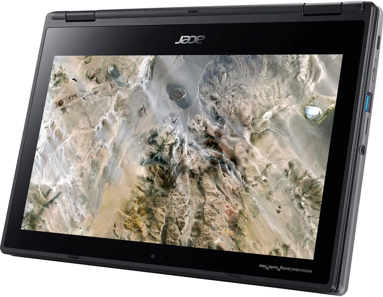 Alt view image 5 of 14 - Acer Chromebook Spin 311 R721T-62ZQ 11.6" Touchscreen 2 in 1 Chromebook - 1366 x 768 - A-Series A6-9220C - 4 GB RAM - 32 GB Flash Memory - Shale Black - Chrome OS - AMD Radeon R5 Graphics - In-pl