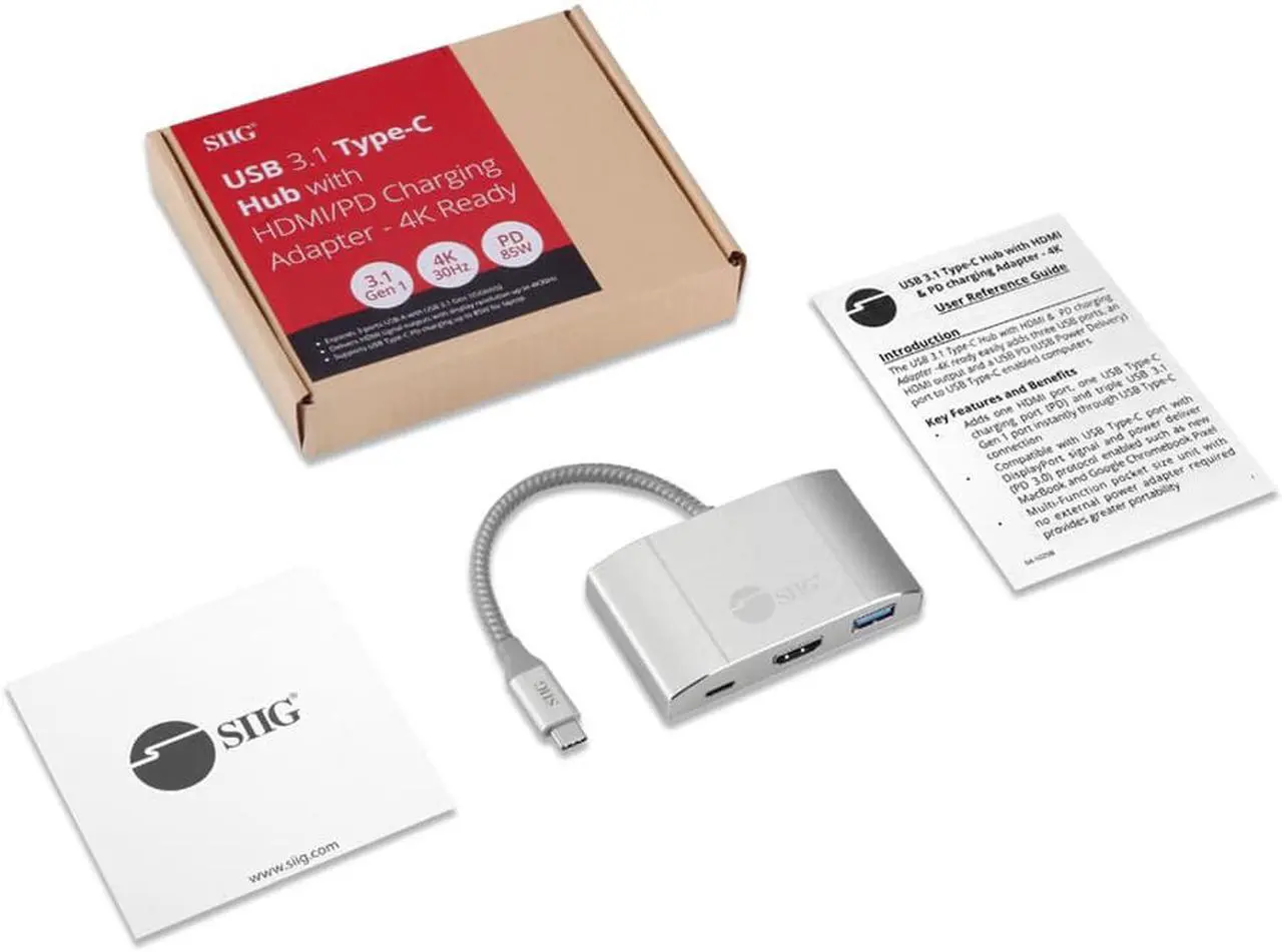 Alt view image 3 of 12 - USB 31 TYPEC HUB WITH HDMI PD