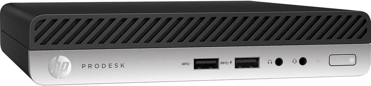 Alt view image 3 of 7 - HP ProDesk 400 G4 Mini Desktop Computer, Intel Six-Core i5-8500T, 8GB RAM, 256GB SSD, Windows 10 Pro (Renewed)