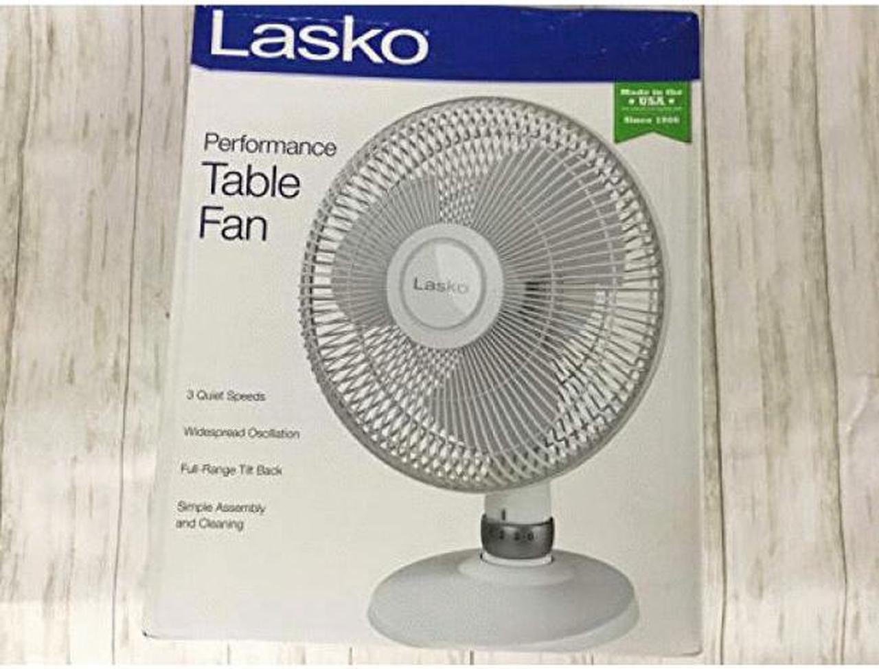 Alt view image 2 of 10 - Lasko 12" Table Fan With Dial On Stand - White D12225