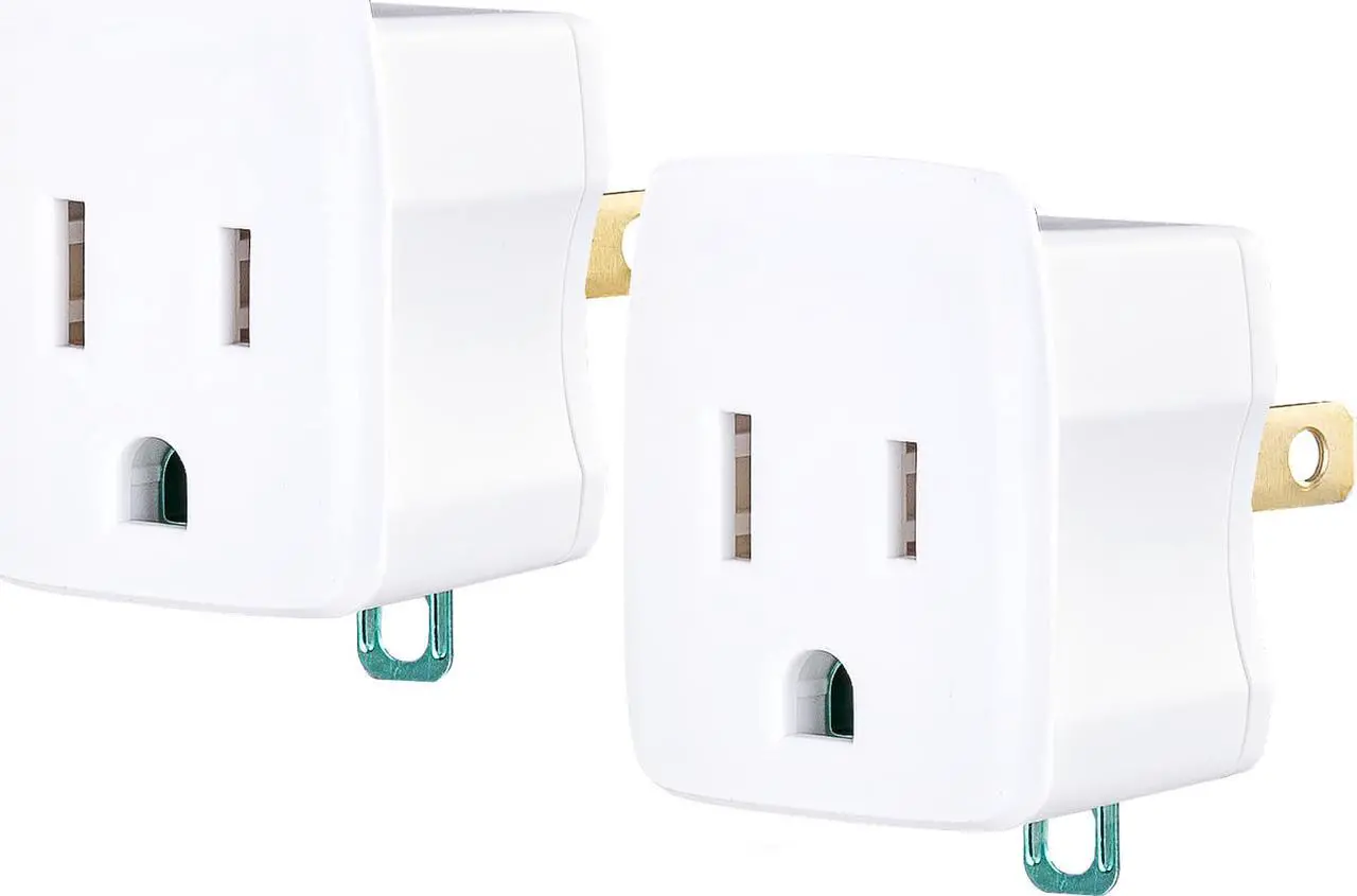 Alt view image 5 of 10 - CyberPower GT1W2PK Power Plug - NEMA 1-15P - 125 V AC / 15 A - White