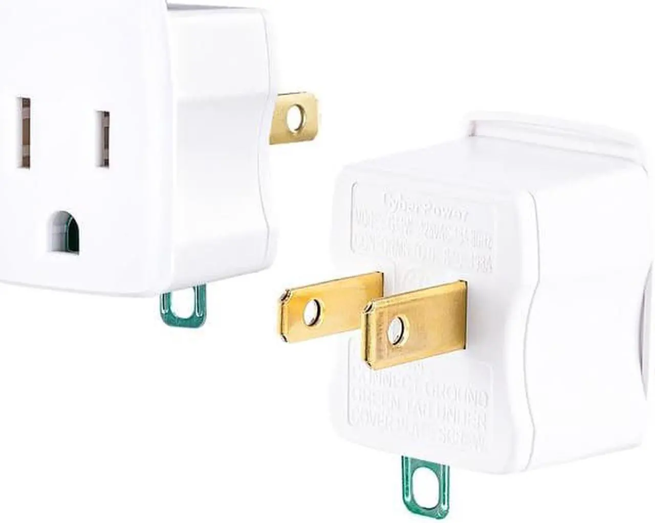 Main image of CyberPower GT1W2PK Power Plug - NEMA 1-15P - 125 V AC / 15 A - White