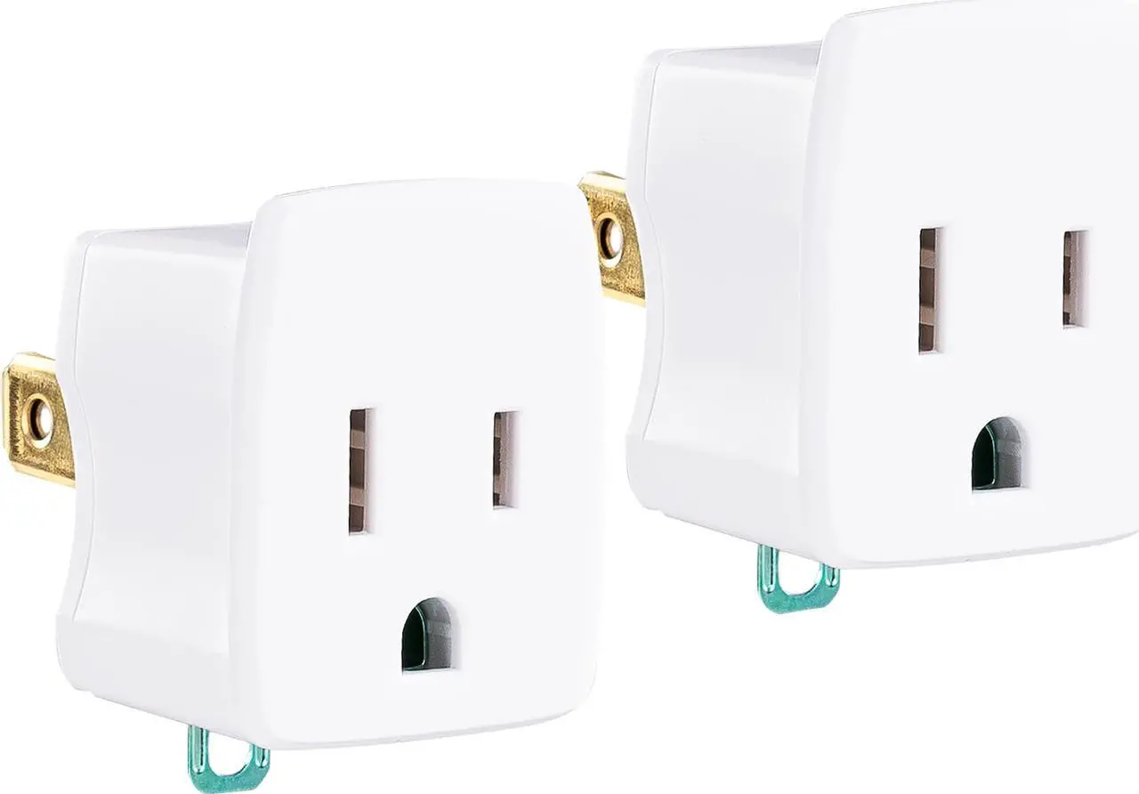 Alt view image 7 of 10 - CyberPower GT1W2PK Power Plug - NEMA 1-15P - 125 V AC / 15 A - White