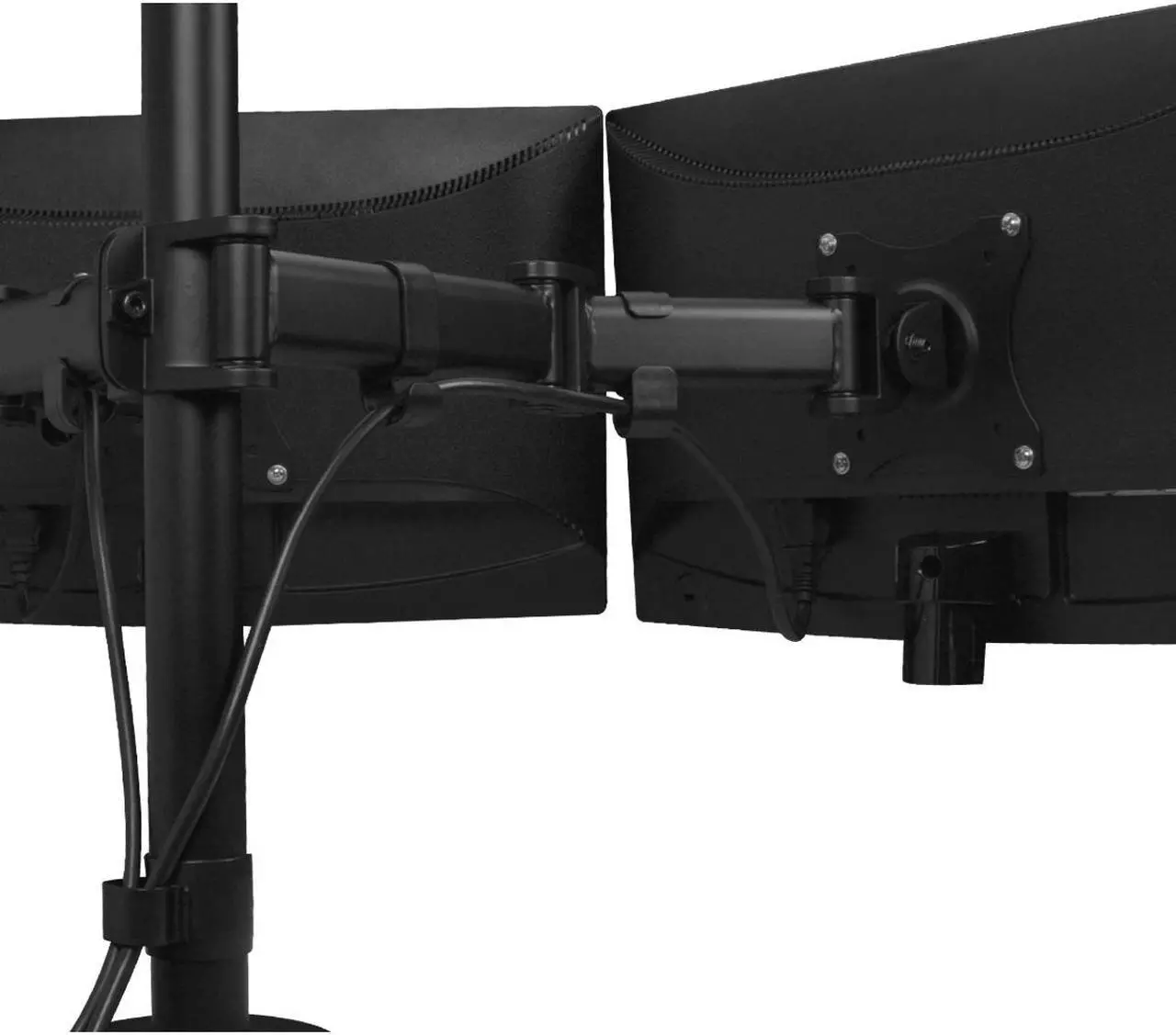 Alt view image 3 of 11 - SIIG Dual Monitor Articulating Desk Mount 13" to 27" CEMT1822S1