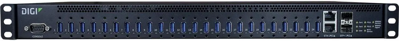 Alt view image 3 of 11 - Digi AnywhereUSB 24 Plus Remote USB 3.1 AW24-G300