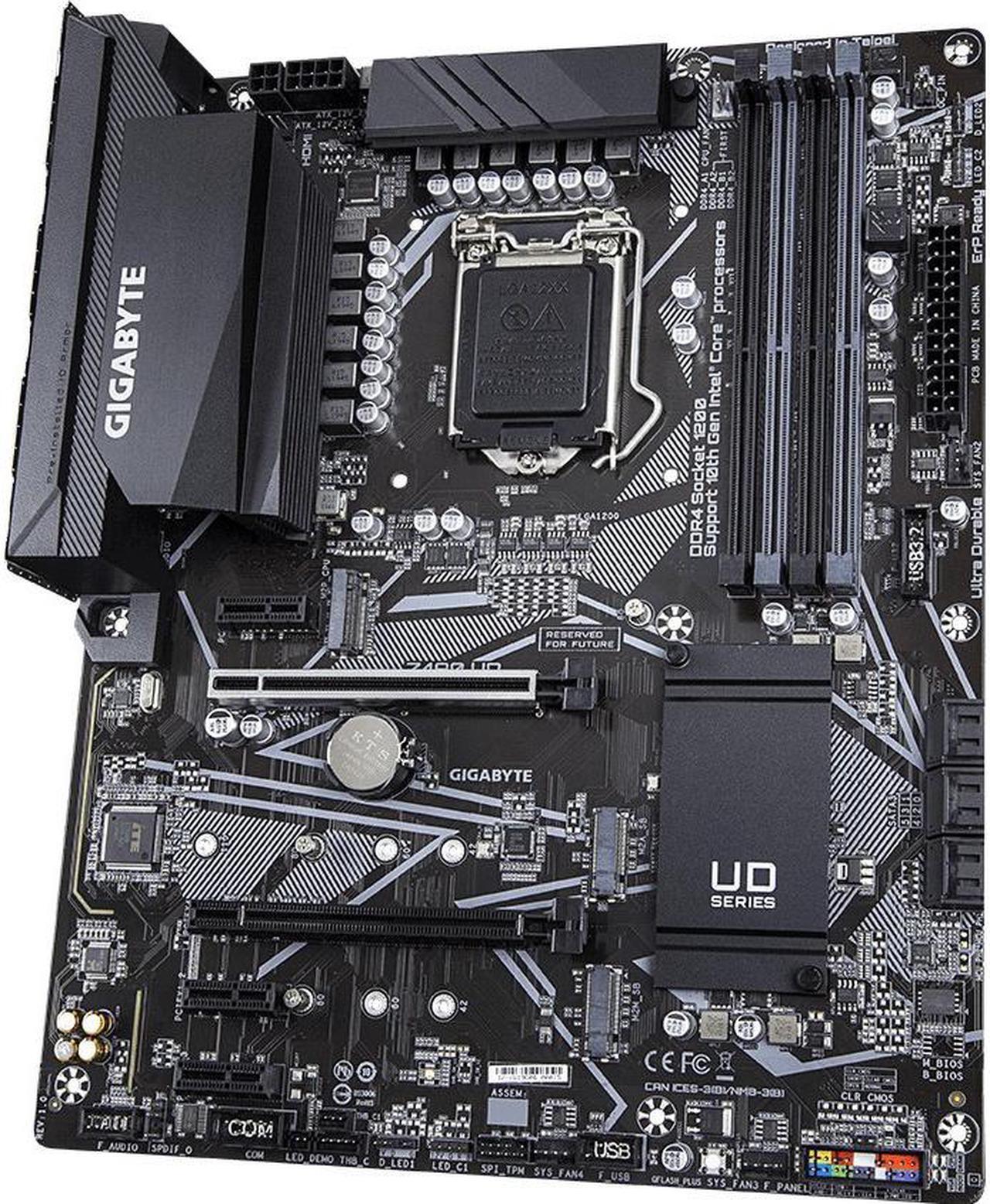 Alt view image 3 of 15 - Gigabyte Ultra Durable Z490 UD LGA-1200 Comet Lake DDR4 ATX Desktop Motherboard