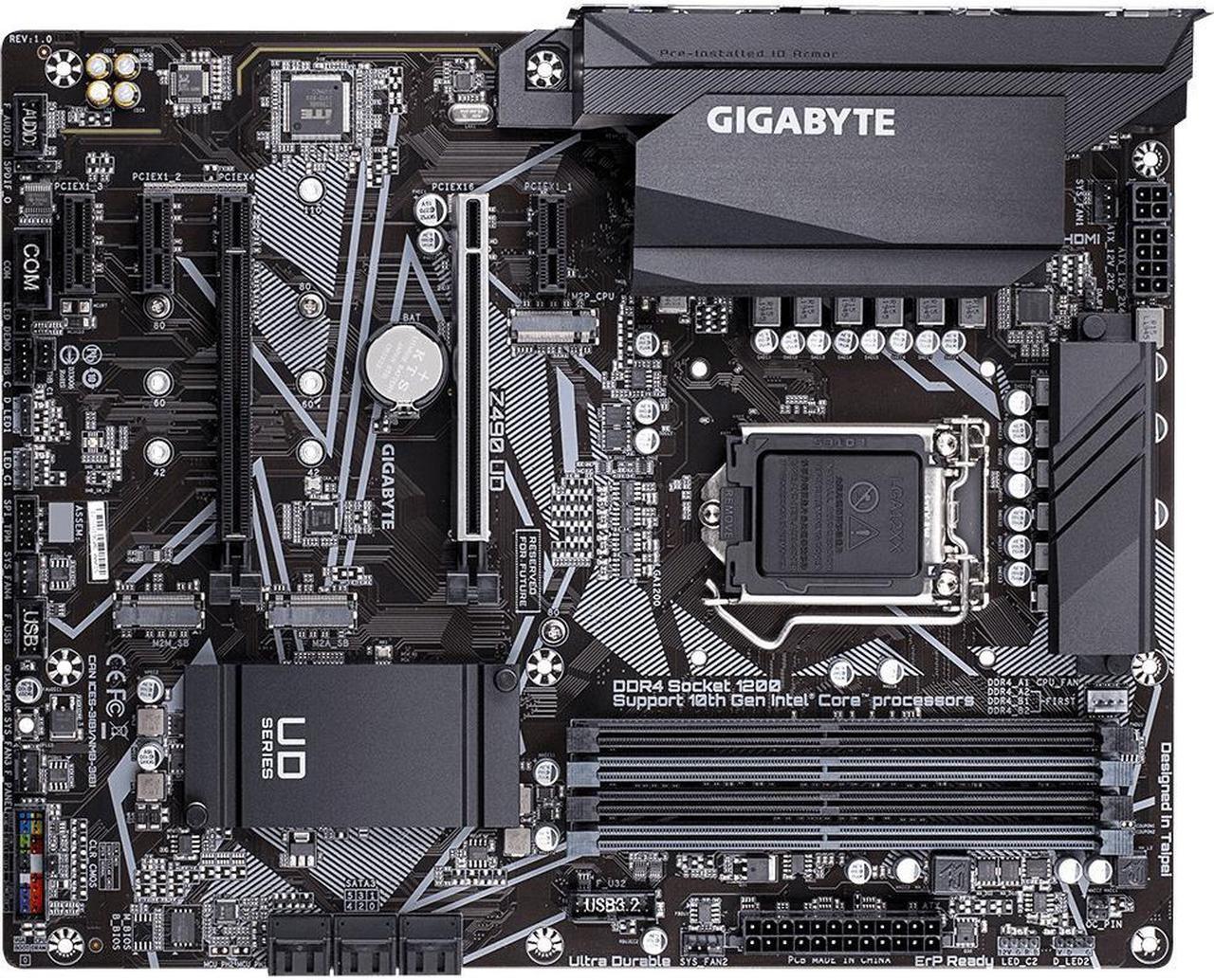 Alt view image 5 of 15 - Gigabyte Ultra Durable Z490 UD LGA-1200 Comet Lake DDR4 ATX Desktop Motherboard