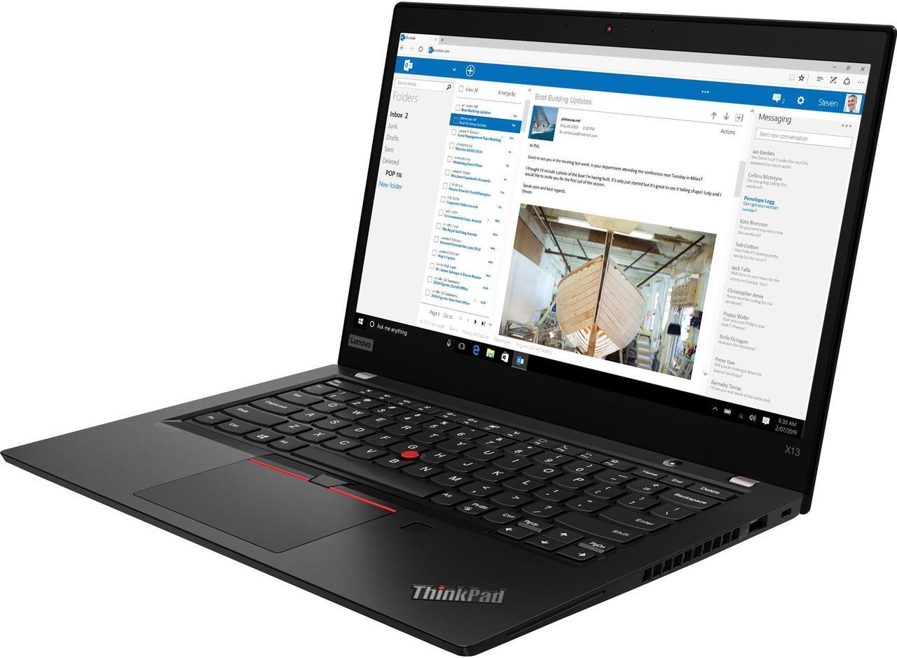 Alt view image 11 of 11 - Lenovo ThinkPad X13 20T20024US 13.3" Touchscreen Laptop i7-10510U 8GB 512GB SSD
