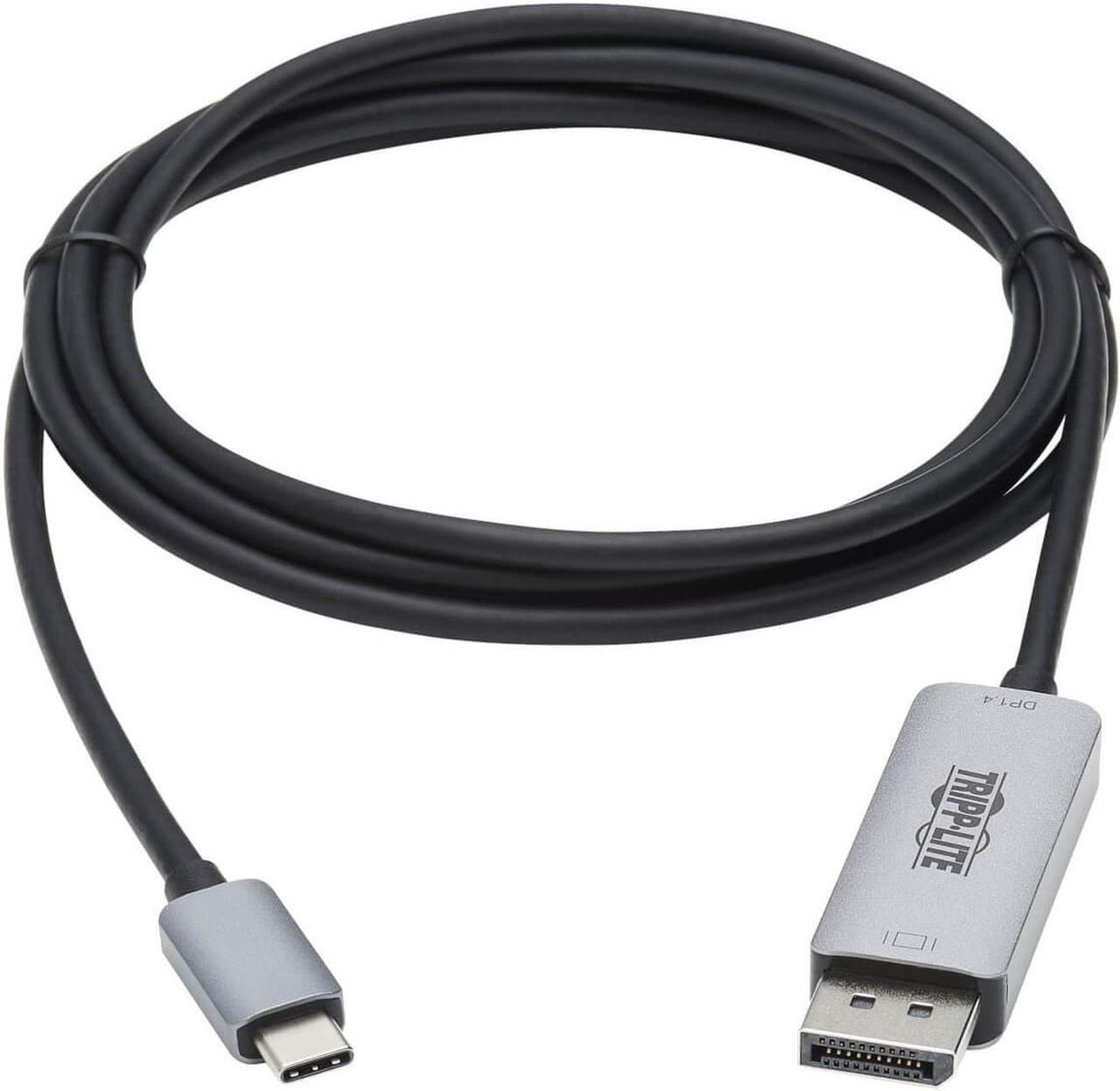 Alt view image 3 of 13 - Tripp Lite U444-006-Dp8se Displayport/Usb-C A/V Cable