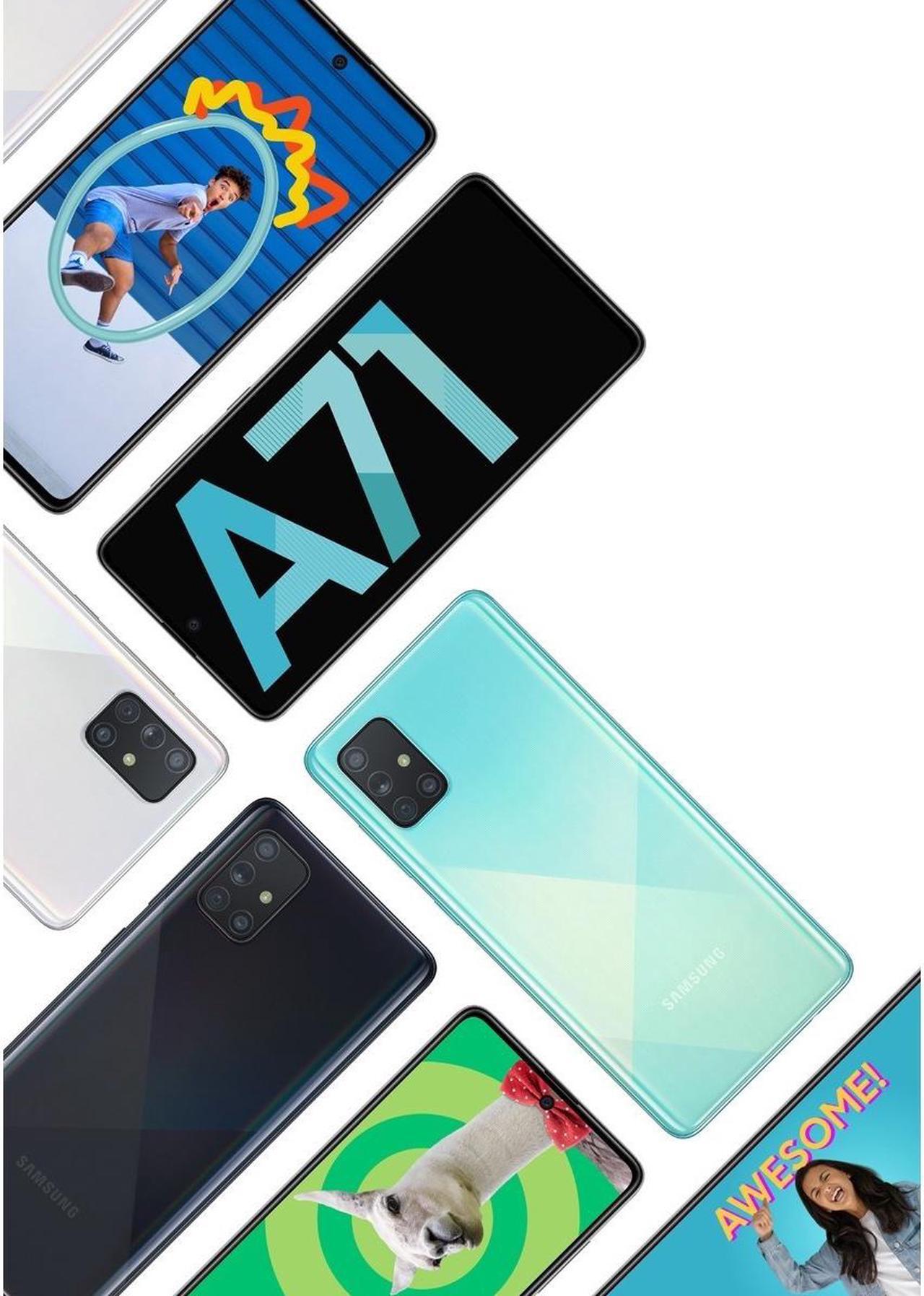 Alt view image 4 of 9 - Samsung Galaxy A71 5G Unlocked, 6.7" AMOLED Screen, 128GB of Storage, Long Lasting Battery, Single SIM, US Version, Black