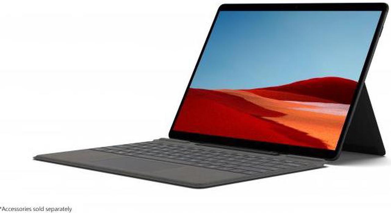Main image of Microsoft Surface Pro X 13" Microsoft SQ2 16GB RAM 256GB SSD WiFi + 4G LTE Matte Black - Microsoft SQ2 Processor - Qualcomm Snapdragon X24 LTE modem - Laptop, tablet, or studio mode - Microsoft S
