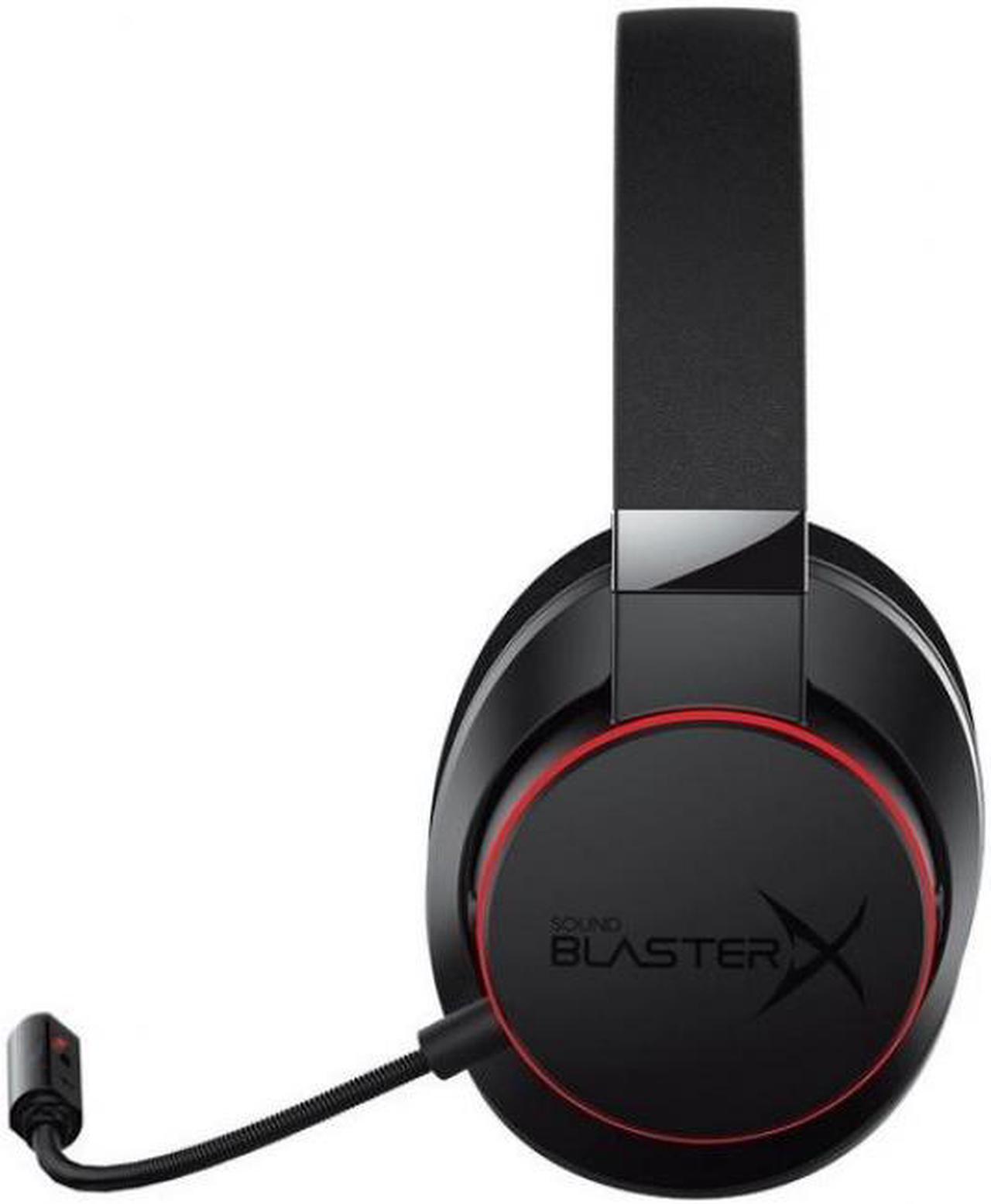 Alt view image 3 of 10 - sound blasterx h6 usb gaming headset with 7.1 virtual surround sound, memory foam fabric earpads, hardware eq modes, ambient monitoring and rgb lighting for ps4, xbox one, nintendo switch, and pc