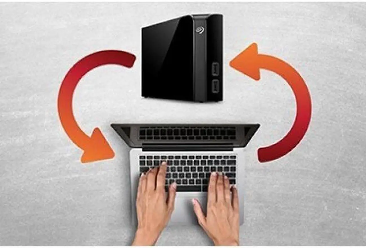 Alt view image 4 of 12 - Seagate Backup Plus Hub 14TB USB 3.0 Desktop External Hard Drive STEL14000400 Black