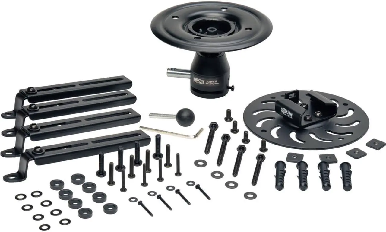 Alt view image 8 of 20 - Tripp Lite Full Motion Universal Ceiling Mount for Projectors (DUNVPJT)