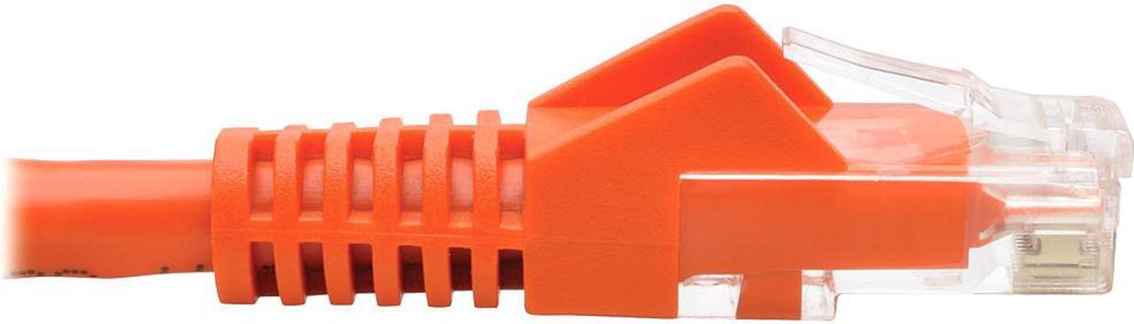 Alt view image 5 of 11 - TRIPP LITE N201-035-OR CAT6 GIGABIT SNAGLESS MOLDED PATCH CABLE (RJ45 M/M) - ORANGE, 35-FT.