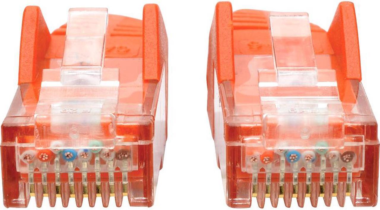 Alt view image 6 of 11 - TRIPP LITE N201-035-OR CAT6 GIGABIT SNAGLESS MOLDED PATCH CABLE (RJ45 M/M) - ORANGE, 35-FT.