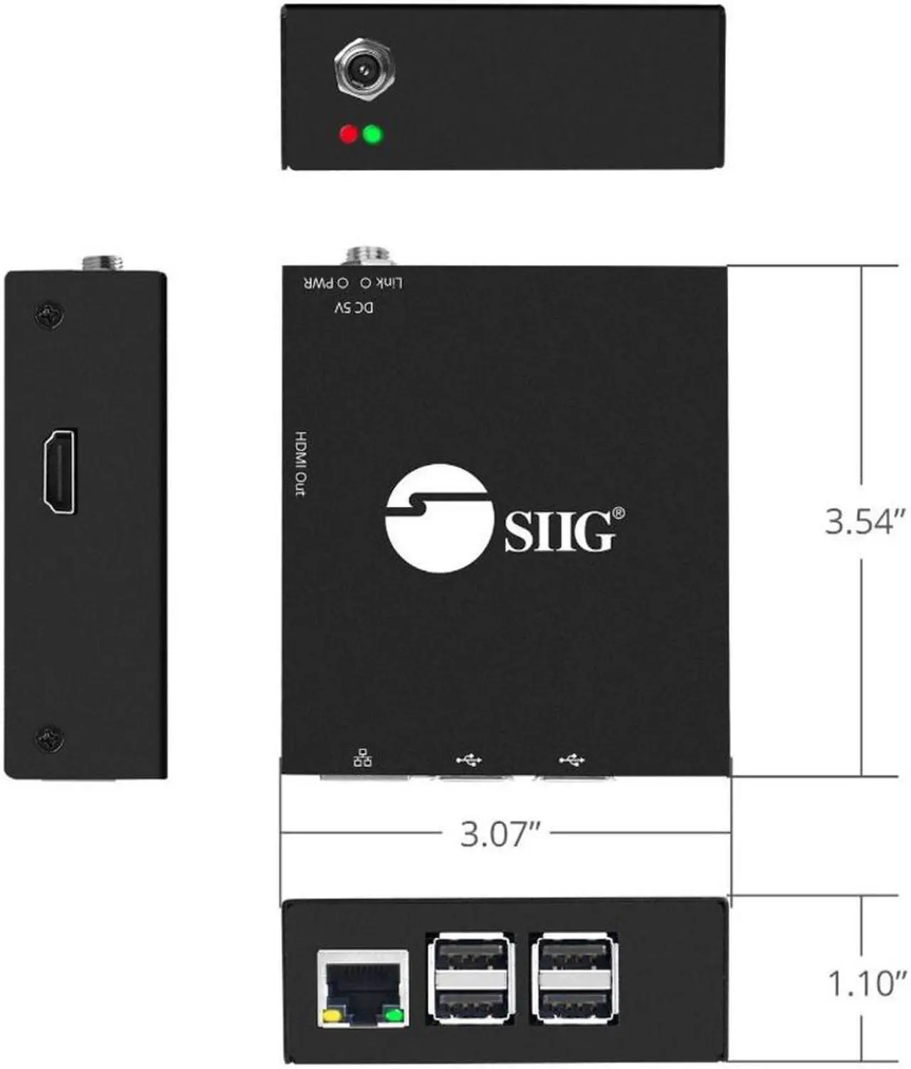 Alt view image 6 of 17 - Siig Hdmi 2.0 Over Ip Matrix And Video Wall - Controller