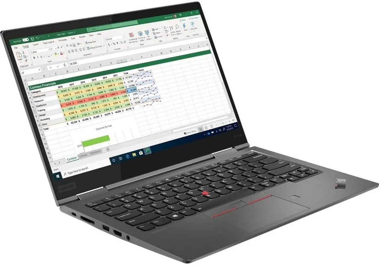 Alt view image 4 of 20 - Lenovo ThinkPad X1 Yoga Gen 5 Intel Core i7-10610U 16GB Memory 512 GB PCIe SSD Intel UHD Graphics 14.0" 10-point Multi-touch 3840 x 2160 Convertible 2-in-1 Laptop Windows 10 Pro 64-bit 20UB001GUS