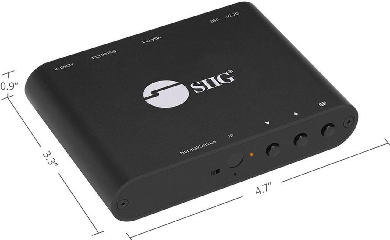Alt view image 12 of 15 - SIIG HDMI to VGA & Audio Scaler Converter