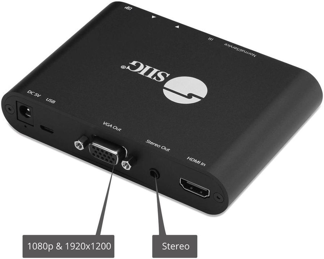 Alt view image 7 of 15 - SIIG HDMI to VGA & Audio Scaler Converter