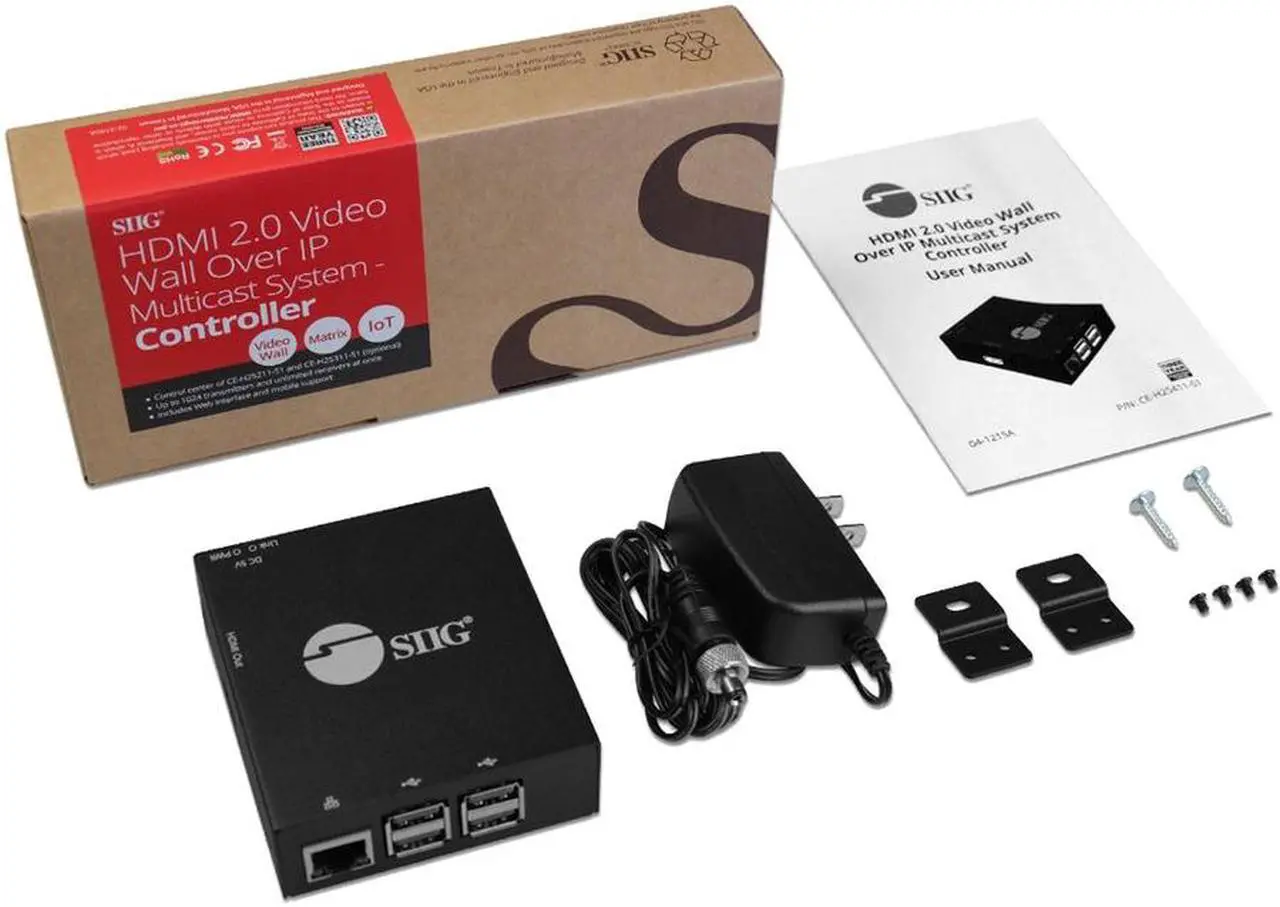 Alt view image 7 of 17 - Siig Hdmi 2.0 Over Ip Matrix And Video Wall - Controller