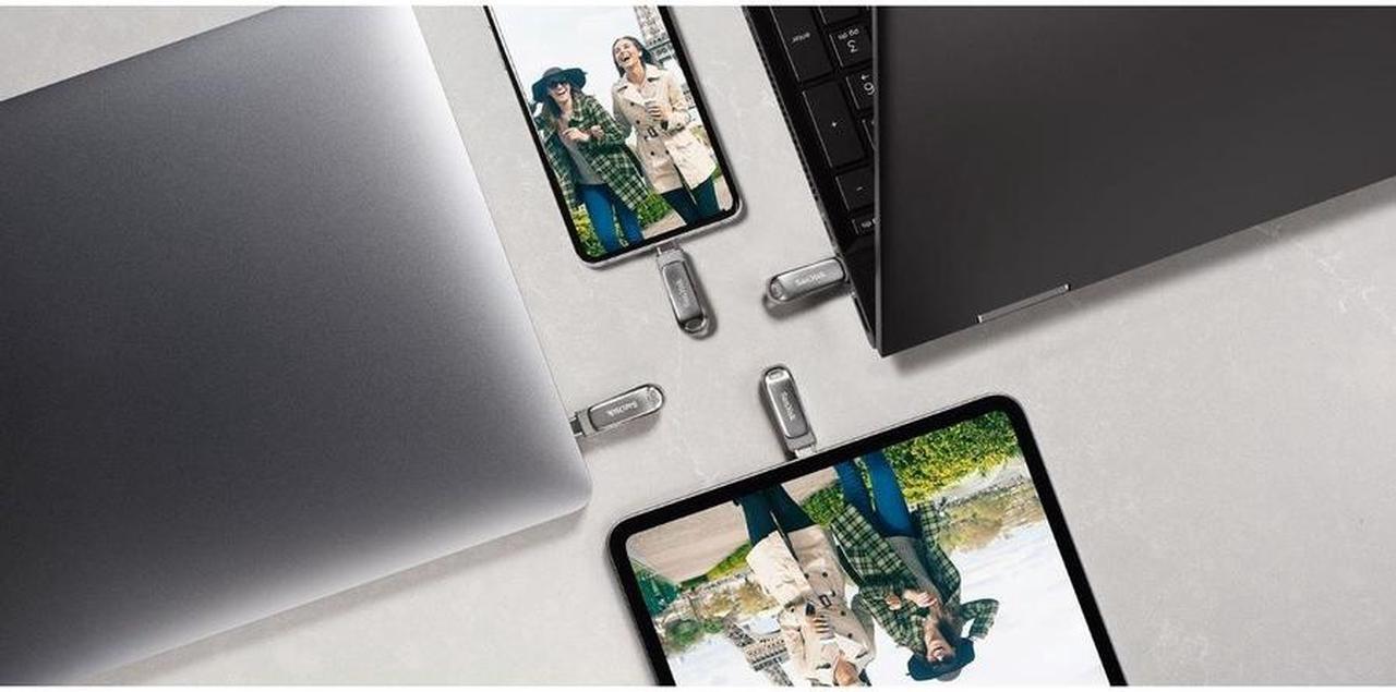 Alt view image 7 of 20 - SanDisk Ultra Dual Drive Luxe USB TYPE-C 32GB SDDDC4032GA46