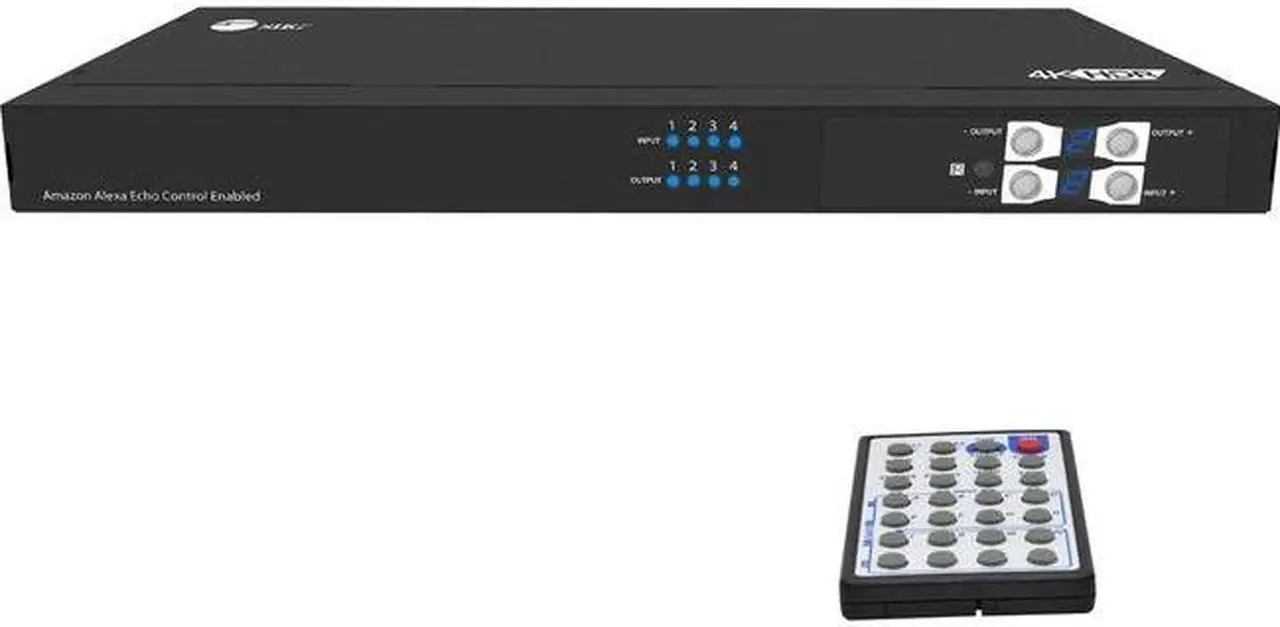 Alt view image 7 of 12 - SIIG HDMI 2.0 4x4 Matrix with Amazon Echo Control Enabled