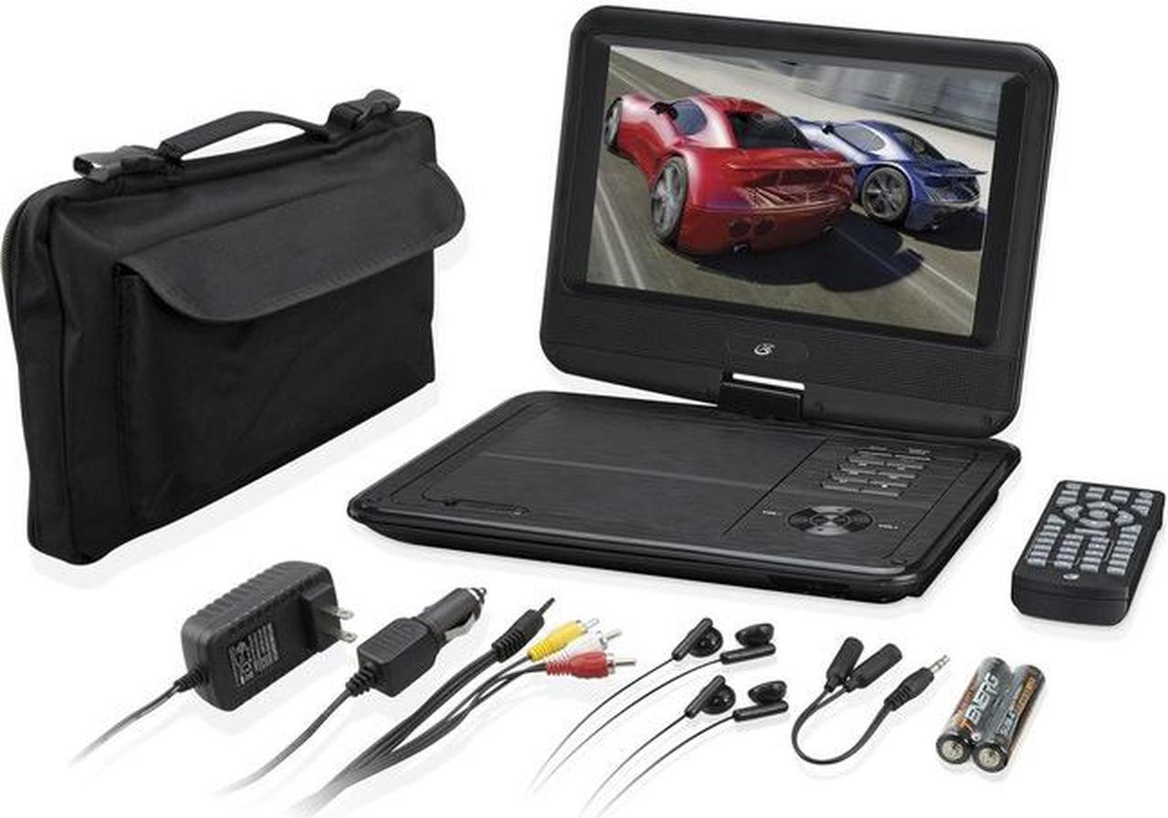 Alt view image 4 of 5 - GPX PD901VPB 9" Portable DVD Player