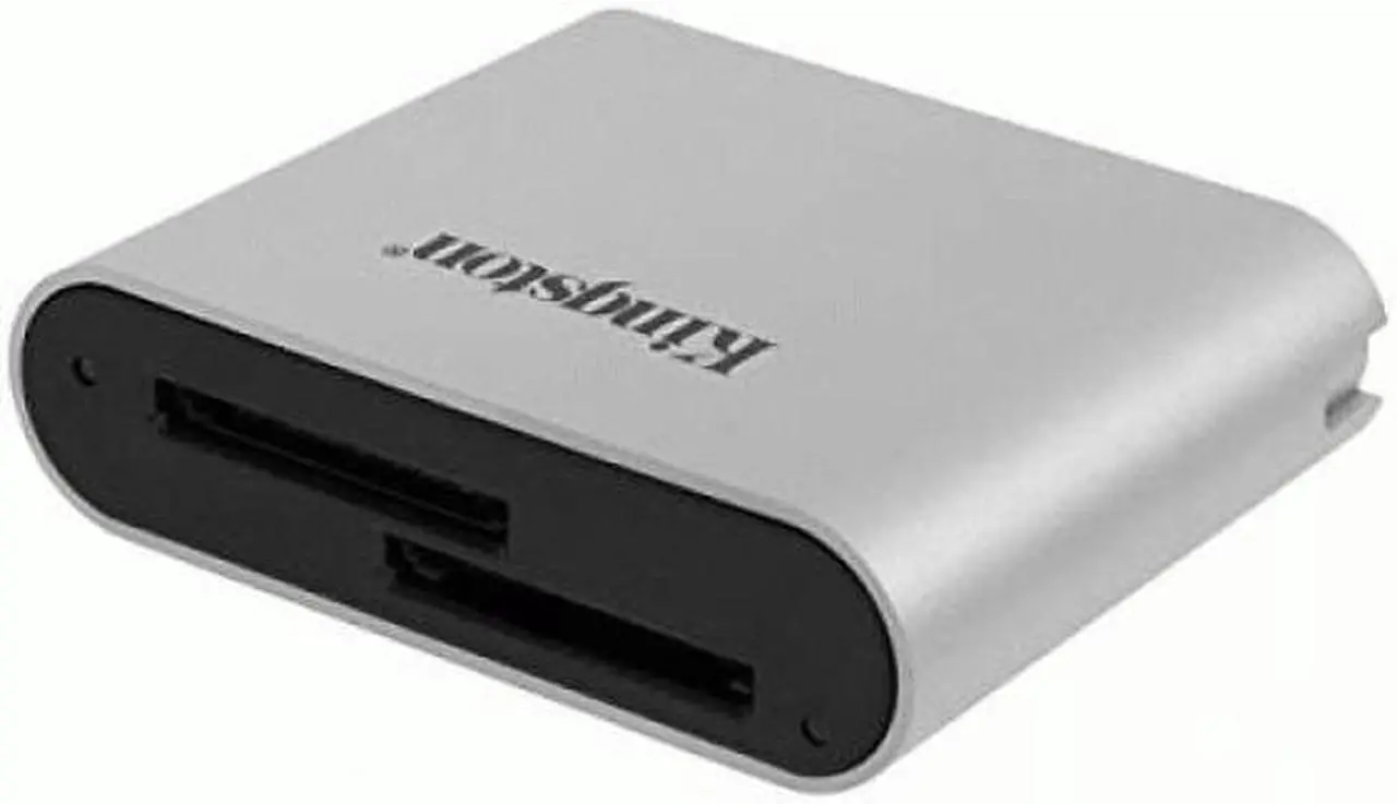 Alt view image 2 of 16 - Kingston USB3.2 Gen1 Workflow Dual-Slot SDHC/SDXC UHS-II Card Reader WFSSD
