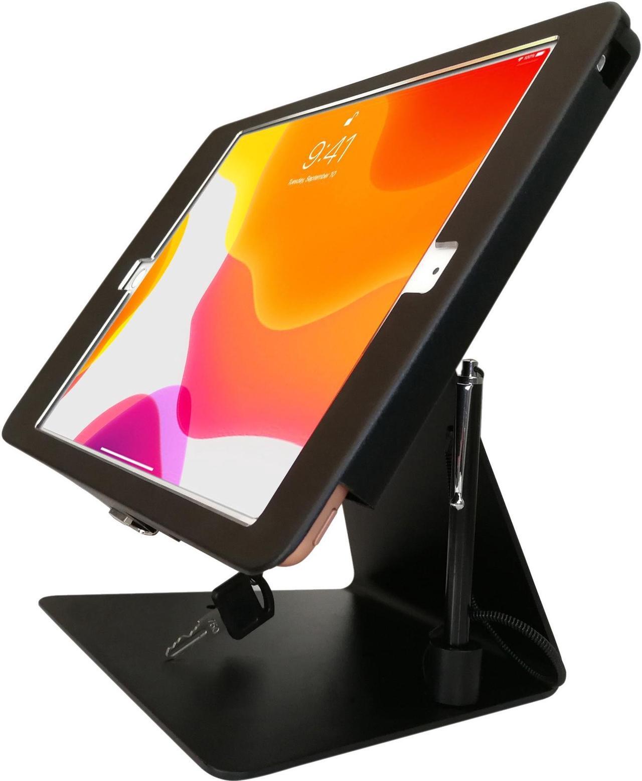 Alt view image 7 of 20 - CTA Digital PAD-DASB10 Desktop Anti-Theft Stand for iPad Air 3, iPad Pro 10.5, and iPad Gen. 7