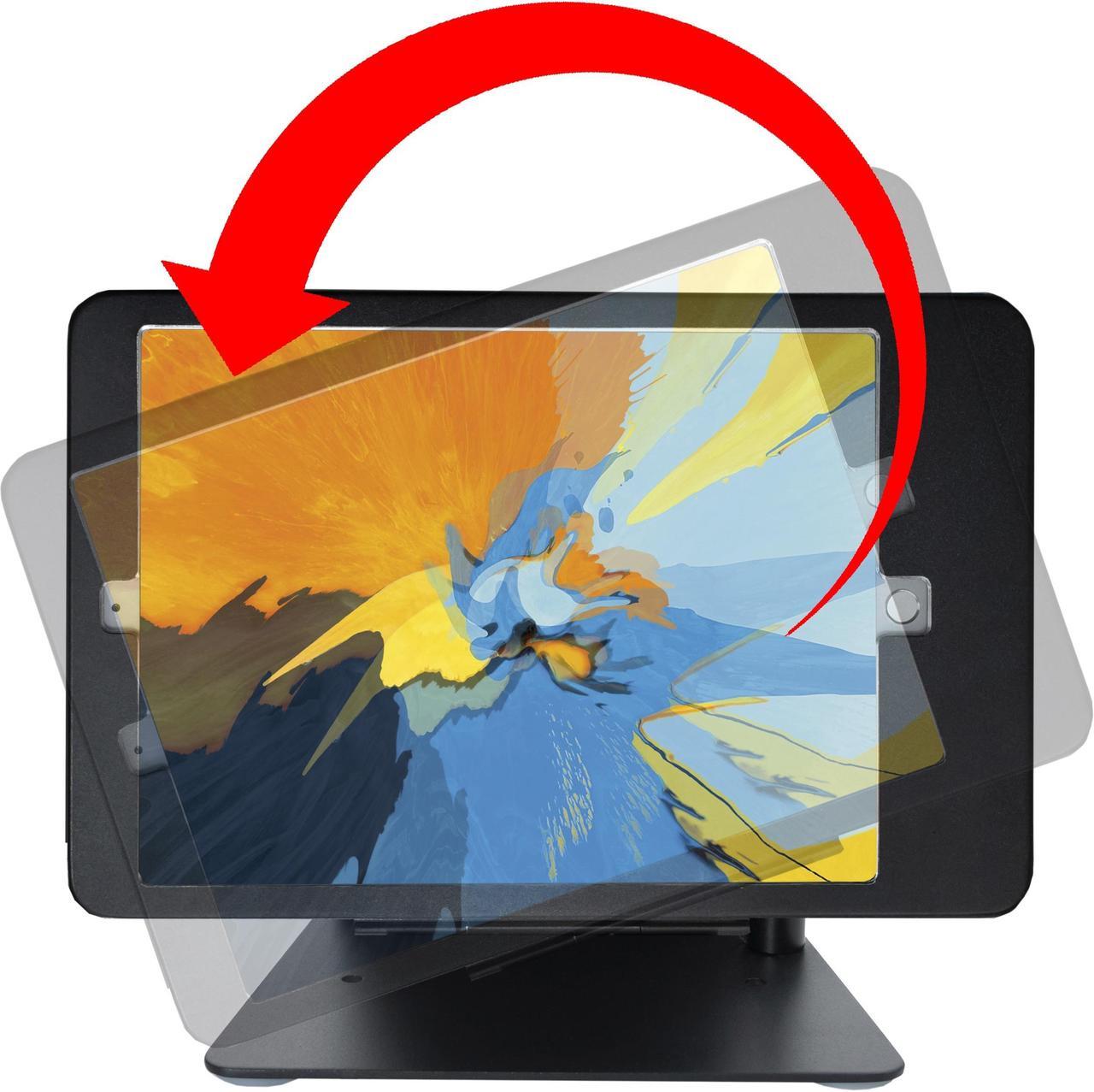 Alt view image 3 of 20 - CTA Digital PAD-DASB10 Desktop Anti-Theft Stand for iPad Air 3, iPad Pro 10.5, and iPad Gen. 7