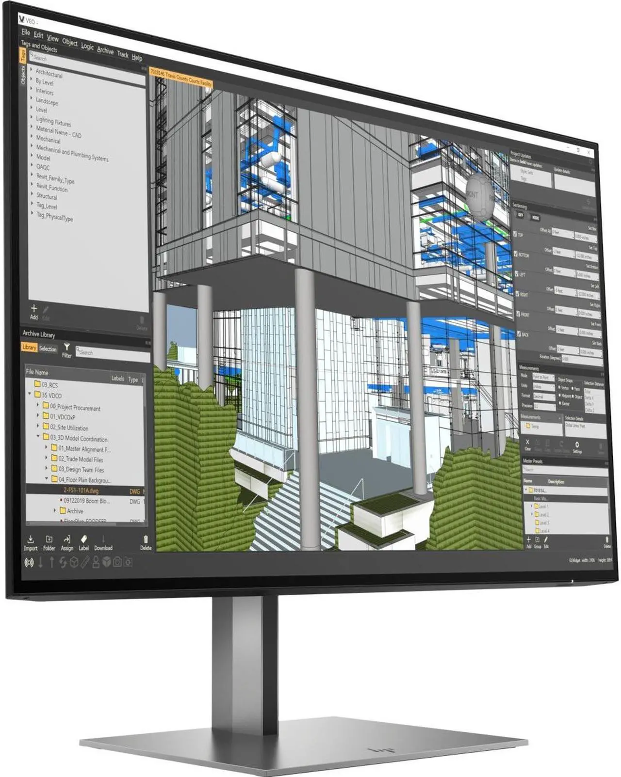 Alt view image 4 of 20 - HP Z24N 24" 60Hz  Full HD 1920 x 1080 16:9 IPS Monitor with HDMI