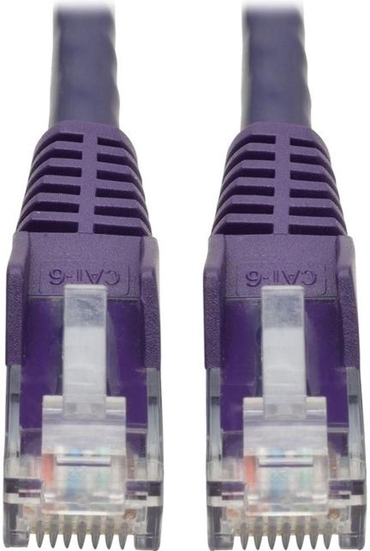 Alt view image 8 of 14 - TRIPP LITE N201-015-PU 15 ft. Cat 6 Purple Snagless Molded UTP Patch Cable (RJ45 M/M)