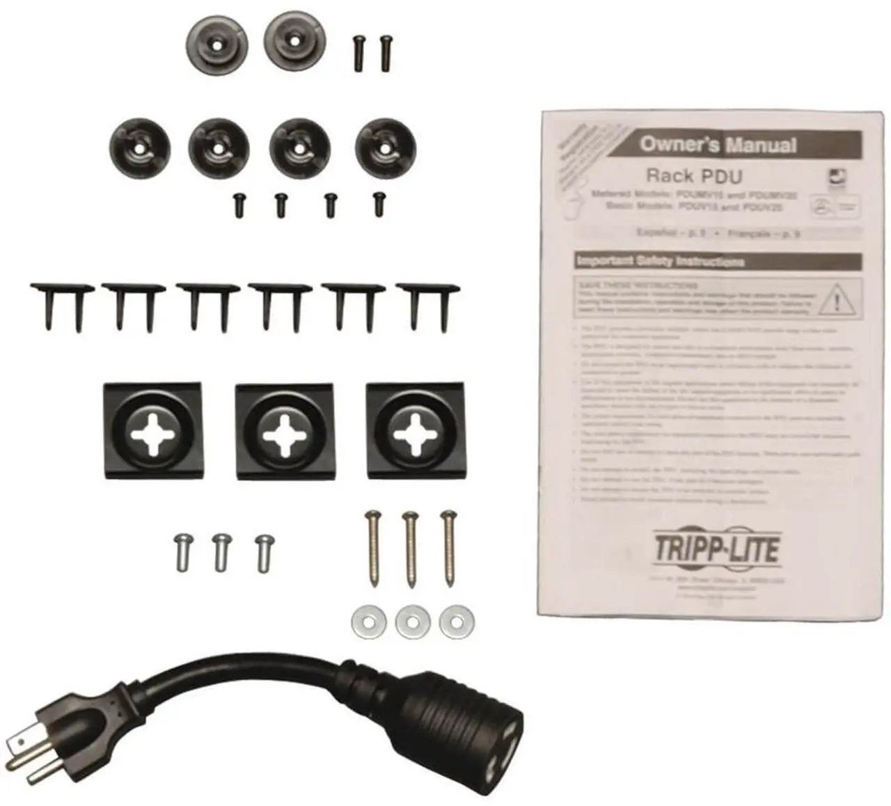 Alt view image 5 of 15 - Tripp Lite PDUV20-60 28-Outlet PDU - Basic - NEMA 5-20P, NEMA L5-20P - 28 x NEMA 5-15/20R - 120 V AC - 0U - Vertical - Rack-mountable