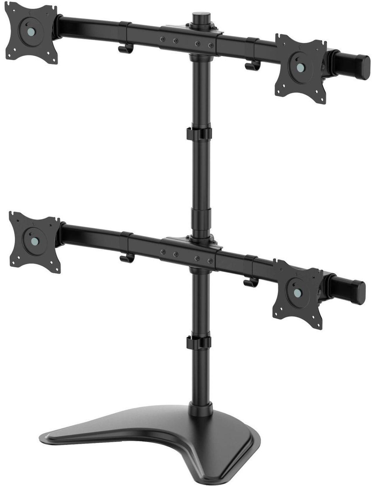 Alt view image 2 of 18 - Tripp Lite Quad Desktop Monitor Stand for 13" to 27" Displays DDR1327MQ