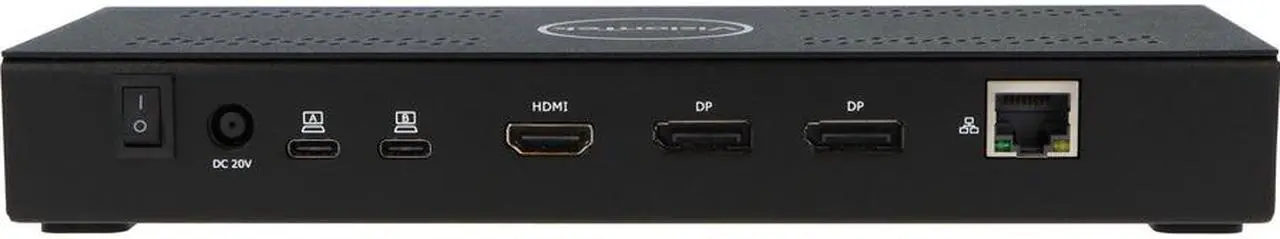Alt view image 4 of 9 - VisionTek VT4900 KVM USB-C Docking Station Dual Host 100W Power Delivery Triple 4K DisplayNEW