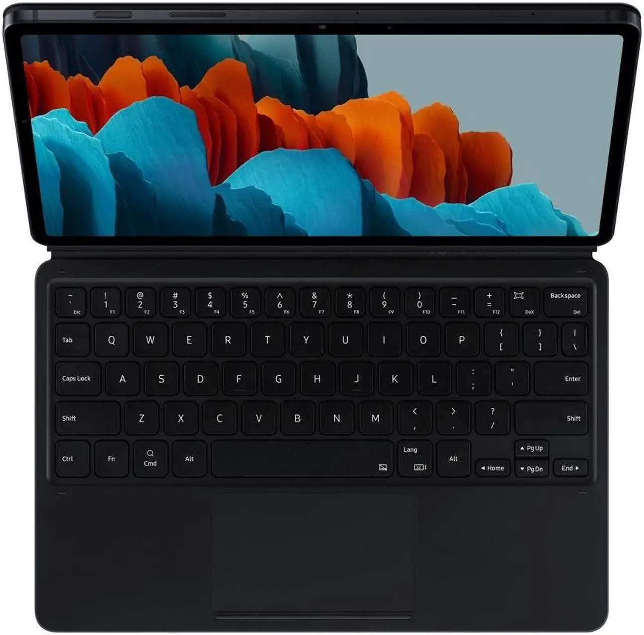 Alt view image 14 of 20 - Samsung Galaxy Tab S7 Book Cover KeyboardEF-DT870UBEGUJ Black