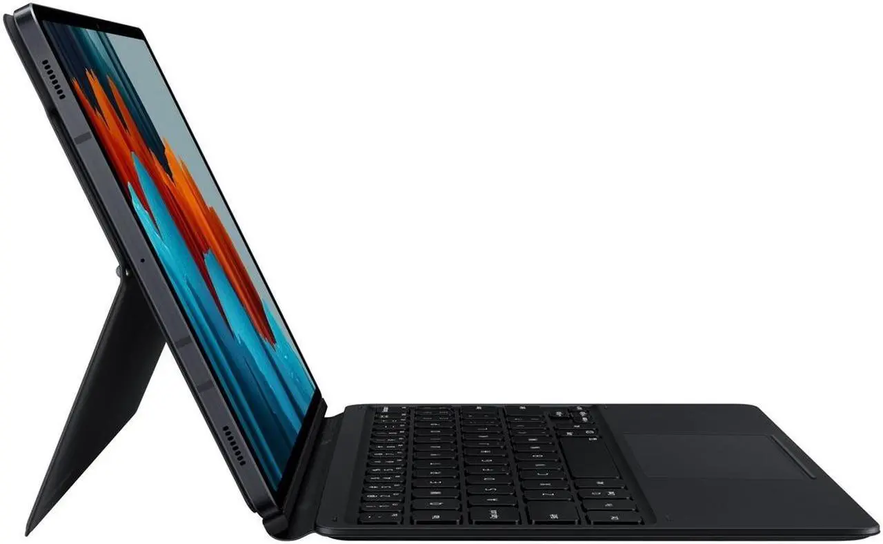 Alt view image 10 of 20 - Samsung Galaxy Tab S7 Book Cover KeyboardEF-DT870UBEGUJ Black