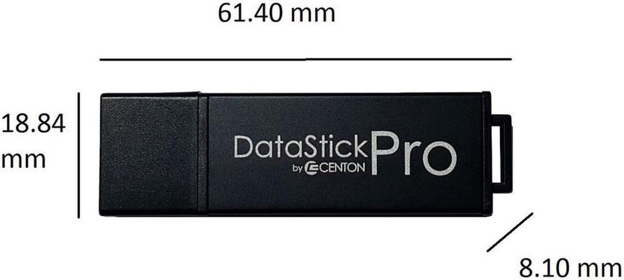 Alt view image 8 of 14 - Centon S1-U3P6-64G-5B Valuepack Usb 3.0 Datastick Pro (Black) , 64Gb, 5 Pack