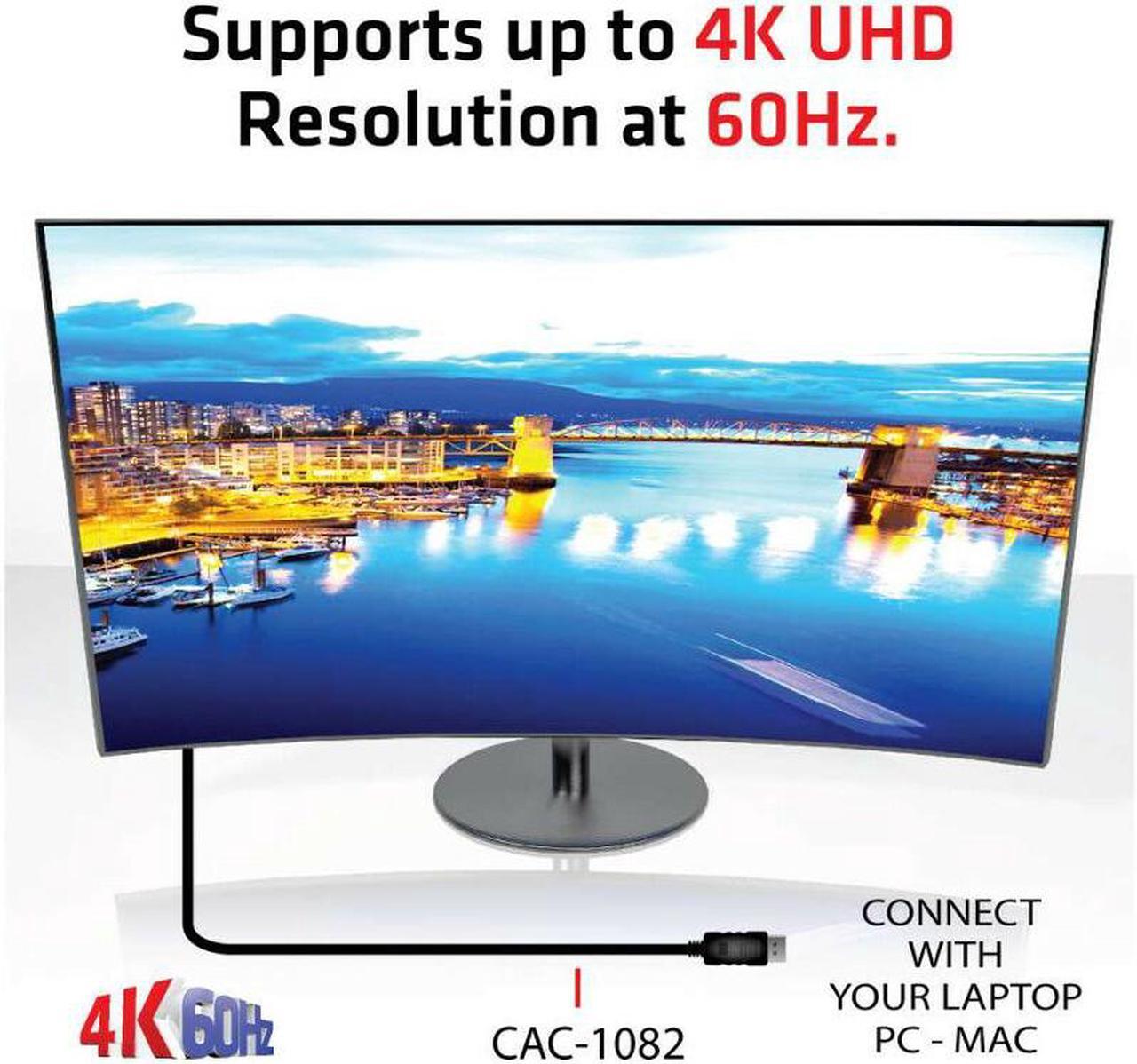 Alt view image 3 of 20 - Club3D CAC-1082 DisplayPort 1.4 to HDMI 2.0b HDR Cable Male/Male 2m/6.56 ft.
