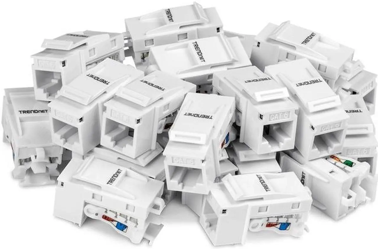 Alt view image 11 of 20 - TRENDnet TC-K25C6 Cat6 Keystone Jack - 25-Pack