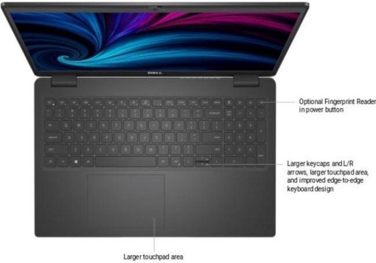 Alt view image 4 of 15 - Dell Latitude 3000 3520 15.6" Notebook - HD - 1366 x 768 - Intel Core i5 (11th Gen) i5-1135G7 Quad-core (4 Core) 2.40 GHz - 8 GB RAM - 256 GB SSD - Black - Windows 10 Pro - Intel Iris Xe graphics